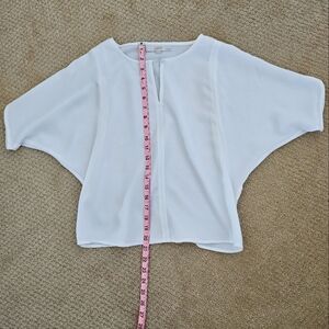 Loft  dressy white top (women xxs)